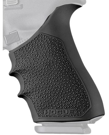 Hogue 17020 Grip Sleeve Handall Beavertail Black Rubber