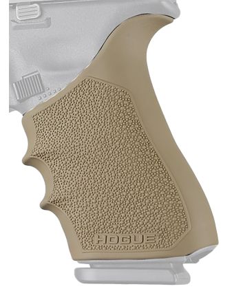 Hogue 17023 Grip Sleeve Handall Beavertail Flat Dark Earth Rubber