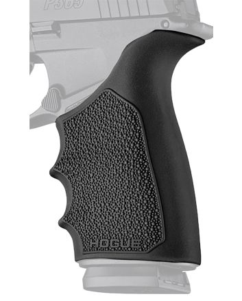 Hogue 18520 Grip Sleeve Handall Beavertail Black Rubber