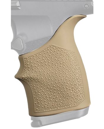 Hogue 18713 Grip Sleeve Handall Beavertail Flat Dark Earth Rubber