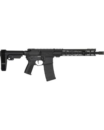 CMMG 55AC20AAB Banshee MK4 5.56x45mm 30+1 12.50" Black Nitride Medium Taper Threaded Barrel, EML 11" M-LOK Handguards, Black Armor Cerakote Aluminum Picatinny Rail Receiver, CMMG Zeroed Grips
