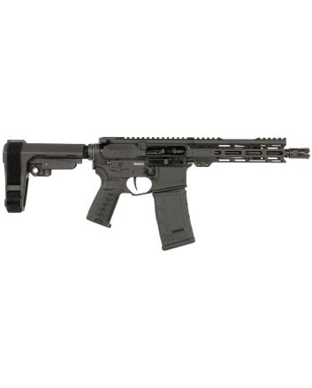 CMMG 30AF20AAB Banshee MK4 300 Blackout 30+1 8" Black Nitride Medium Taper Threaded Barrel, EML 7" M-LOK Handguards, Black Armor Cerakote Aluminum Picatinny Rail Receiver, CMMG Zeroed Grips