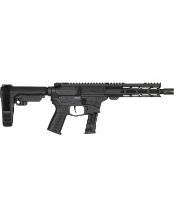 CMMG 92A0B0FAB Banshee MK17 9mm Luger 21+1 8" Black Nitride Medium Taper Threaded Barrel, EML 7" M-LOK Handguards, Black Armor Cerakote Aluminum Picatinny Rail Receiver, CMMG Zeroed Grips