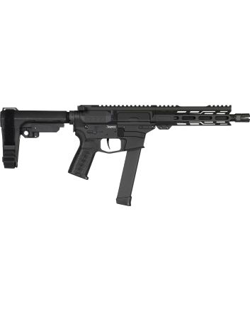 CMMG 99A3B0FAB Banshee MKGS 9mm Luger 33+1 8" Black Nitride Medium Taper Threaded Barrel, EML 7" M-LOK Handguards, Black Armor Cerakote Aluminum Picatinny Rail Receiver, CMMG Zeroed Grips