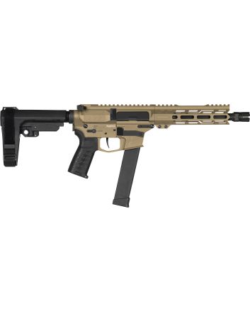CMMG 10A570FCT Banshee MK10 10mm Auto 30+1 8" Black Nitride Medium Taper Threaded Barrel, EML 7" M-LOK Handguards, Coyote Tan Cerakote Aluminum Picatinny Rail Receiver, CMMG Zeroed Grips