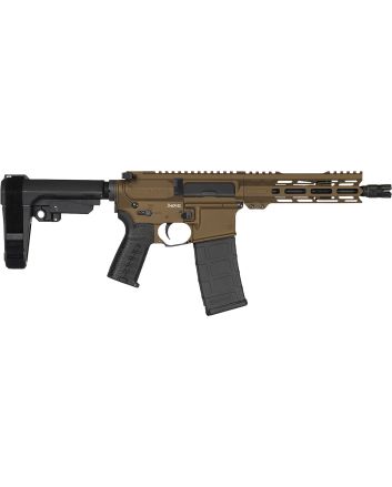 CMMG 30AF20AMB Banshee MK4 300 Blackout 30+1 8" Black Nitride Medium Taper Threaded Barrel, EML 7" M-LOK Handguards, Midnight Bronze Cerakote Aluminum Picatinny Rail Receiver, CMMG Zeroed Grips