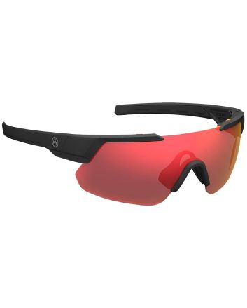 Magpul MAG104410011140 Defiant Eyewear Gray Red Lens Black Frame