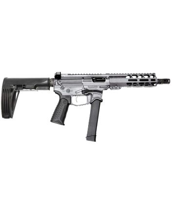 Battle Arms Development XIPHOS004 Xiphos9mm Luger 30+1 8.50" Black Barrel, M-LOK Handguards, Combat Gray Aluminum Picatinny Rail ReceiverBlack Synthetic Adjustable Stock, Adj Black Grips