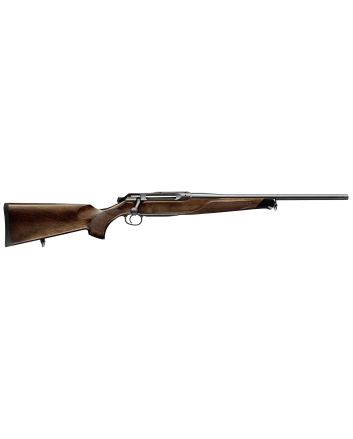 Sauer 80117098 505 Lux Full Size 7mm Rem Mag 2+1 24" Matte Blued Threaded Barrel, Matte Blued Saddle Mount Steel Receiver, Grade 5 Wood Fixed Stock