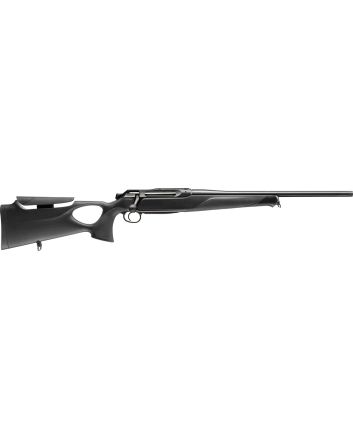 Sauer 80117653 505 Synchro XT Full Size 300 Win Mag 2+1 24" Titanium Gray Threaded Barrel, Saddle Mount Steel Receiver, Black Thumbhole w/Adj Comb Synthetic Stock