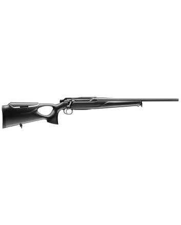 Sauer 80117118 505 Synchro XTC Full Size 308 Win 3+1 22" Matte Blued Threaded Barrel, Matte Blued Saddle Mount Steel Receiver, Black Thumbhole w/Adj Comb Carbon Fiber Stock