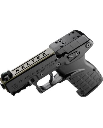 Kel-Tec P17BBLKORGRNS P17Sports South Exclusive 22 LR 16+1 3.80" Black Steel Barrel, OD Green Optic Ready/Serrated Slide, Black Polymer Frame w/Picatinny Rail, Textured Grip