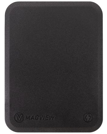 Magview 82028 Wireless Charging Phone Plate Black 2.50" x 3.25"