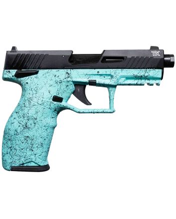 Taurus 12TX22141SP410 TX22 Gen 2 Full Size Frame 22 LR 10+1 4.10" Threaded Barrel, Serrated Slide, Polymer Frame w/Picatinny Rail, Right Hand