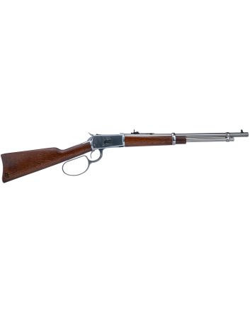 Heritage Mfg H92357189 92 Ranch Hand 38 Special +P/357 Mag 8rd 18" Stainless PolishedBarrel, Stainless Polished Receiver, Fixed Hardwood Stock