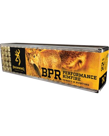 Browning Ammo B194122100 BPR Performance Rimfire22LR 40gr Hollow Point 100 Per Box/10 Case