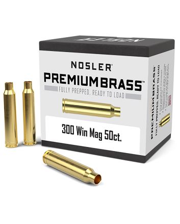 Nosler 10227 Premium Brass Unprimed Cases 300WinMag Rifle Brass 50/Box