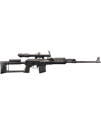 Zastava Arms Usa SR91762 M91 w/Optic 7.62x54mmR 10+1 24" Black Nitride Threaded Barrel, Black Anodized Picatinny Rail Steel Receiver, Black Synthetic Ergonomic Stock, 4x24 Rifle Scope