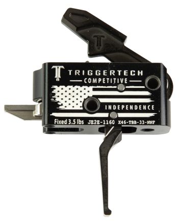 TriggerTech X46TBB33NNF Competitive Independence Black/White Fits AR-15