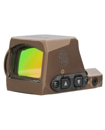 Sig Sauer Electro-Optics SORX1202 Romeo-X Compact Flat Dark Earth 1x24mm 2 MOA Red Dot/32 MOA Circle Reticle, Fits Sig P365 Pistol