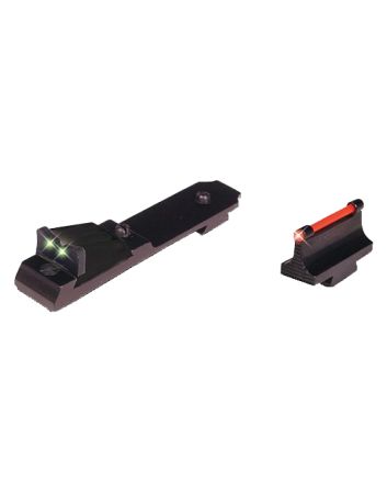 TruGlo TG114 Lever Action Rifle SightsBlack 0.500" Red Front, Green Rear Adjustable for Henry Rifles