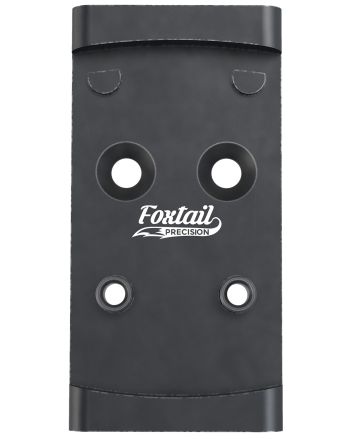 Foxtail Precision 100010 Adapter PlateBlack Anodized Aluminum, Compatible w/Glock MOS, Holosun 407K/507K/EPS Carry Pattern Footprint Mount