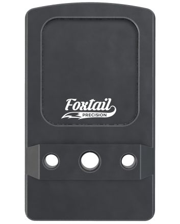Foxtail Precision 100014 Rear Sight Dovetail Optic Adapter Plate for non MOS GlockBlack Anodized Glock Non MOS