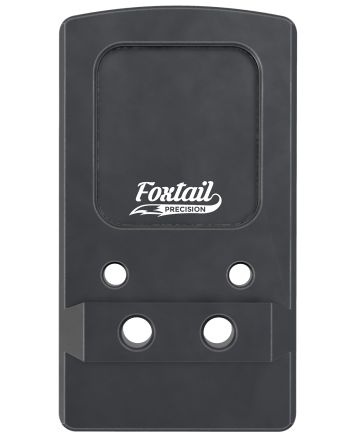 Foxtail Precision 100015 Rear Sight Dovetail Optic Adapter Plate for non MOS GlockBlack Anodized Glock Non MOS
