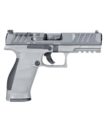 Walther Arms 2858371NP3 PDPFull Size Frame 9mm Luger 18+1 4.50" Stainless Polygonal Rifled Barrel, Optic Ready/Serrated Steel Slide, Gray Polymer Frame w/Picatinny Rail Ambidextrous