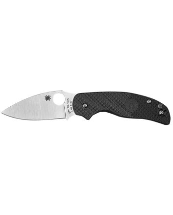 Spyderco C123PBK Sage 5 Lightweight Alzheimer's 3" Folding Plain Satin CPM S30V SS Blade, Black Textured FRN Handle