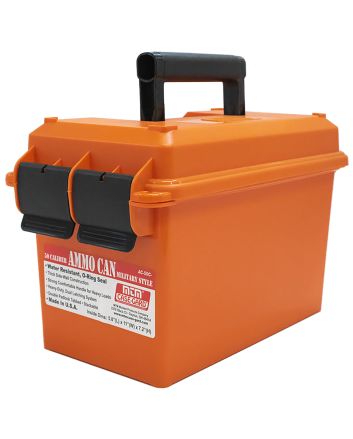 MTM Case-Gard AC50C35 Ammo Can50Cal Orange Polypropylene