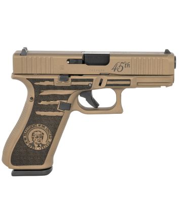 Glock PA455S204PRESBB G45 Gen5 Compact Frame 9mm Luger 17+1 4.02" Black GMB Barrel Serrated Steel Slide Polymer Frame w/Picatinny Rail, Ambidextrous