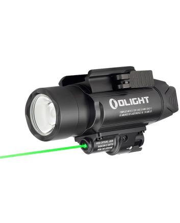 Olightstore Usa Inc BALDRPROBK1 Baldr ProBlack Anodized 300/500/1,350 Lumens White LED Green Laser