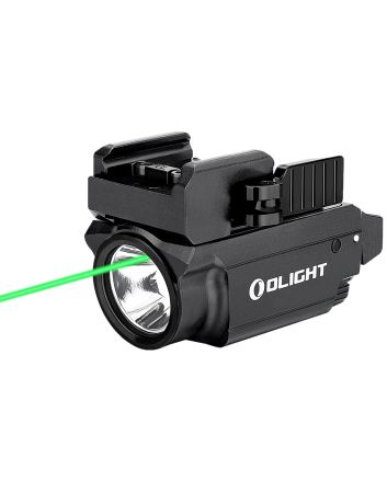 Olightstore Usa Inc OBALDRMINIBK1 Baldr Mini Black Anodized 100/600 Lumens White LED Green Laser