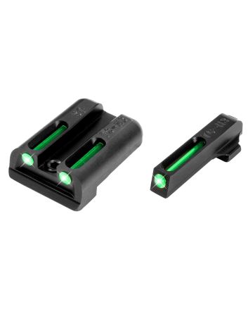TruGlo TG131ST1 TFOGreen/Tritium/Fiber Optic Front Sight-Green/Tritium/Fiber Optic Rear Sight Sig Sauer P-Series #8 Front/#8 Rear