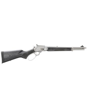 Marlin1894 Trapper Full Size 44 Special/44 Rem Mag 8+1/9+1 16.10" Satin Threaded Barrel, Satin Stainless Steel Receiver, Fixed Black Laminate Stock