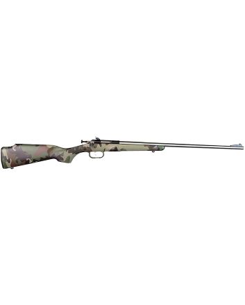 Crickett KSA2171 My First Rifle Gen2 22 S/L/LR Single Shot 16.10" Stainless Steel Barrel &amp; Receiver, M81 Woodland Camo Synthetic Fixed Stock, EZ Loader