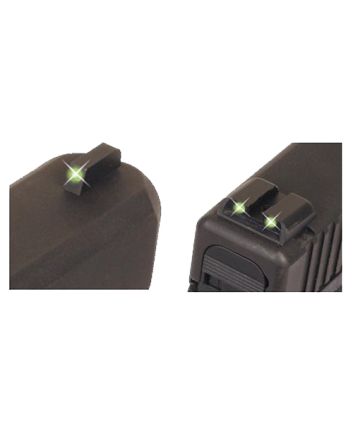 TruGlo TG231S1 TritiumBlack | Green Tritium Front Sight Green Tritium Rear Sight