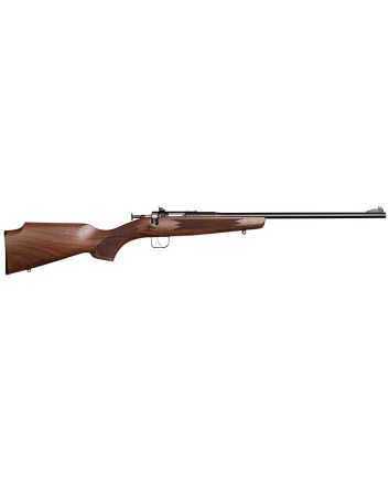 Crickett 00002 Deluxe The Original Youth Deluxe Single Shot 16.10" Blued Tapered Barrel, Blued Steel Receiver, Fixed American Walnut Stock, EZ Loader