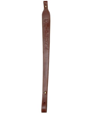 Chipmunk 80021 Rifle SlingBrown Leather Adjustable OAL
