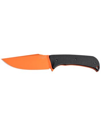 Hogue 35859 ExtrakXL 3.90" Fixed Clip Point Plain Blaze Orange Cerakote CPM M4 Tool Steel Blade, Black Textured G10 Scales Handle