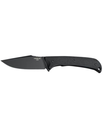 Hogue 35869 Extrak3.30" Fixed Clip Point Plain Black Cerakote CPM M4 Tool Steel Blade, Black Textured G10 Scales Handle