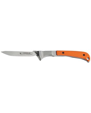 Hogue 35874 Expel2.050" Fixed High Carbon Steel Blade, Orange G10 Scales/SS Handle, Includes 3 #60 &amp; 2 #70 blades.