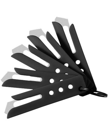 Hogue 35880 Expel Blade Guard Black Nylon Includes 5 #60 High Carbon Steel Blade, 5 Guards &amp; 1 Key Ring