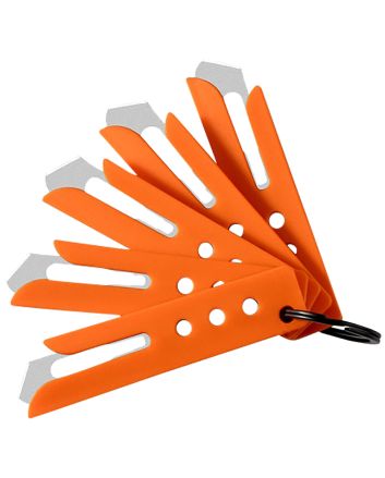 Hogue 35884 Expel Blade Guard Orange Nylon Includes 5 #60 High Carbon Steel Blade, 5 Guards &amp; 1 Key Ring