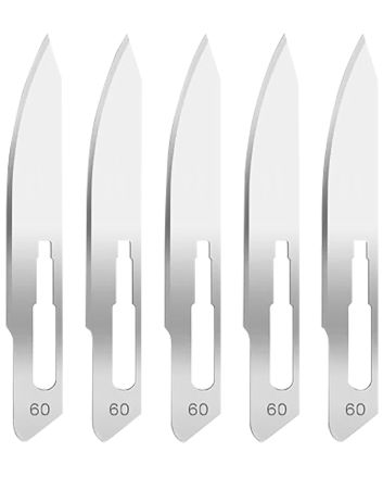 Hogue 35886 Expel Replacement Blades High Carbon Steel Blade #60 5 Blades