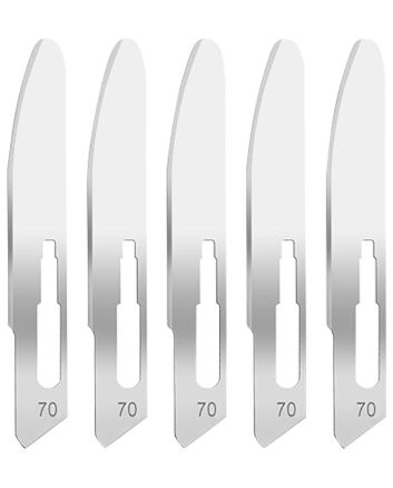 Hogue 35887 Expel Replacement Blades High Carbon Steel Blade #70 5 Blades