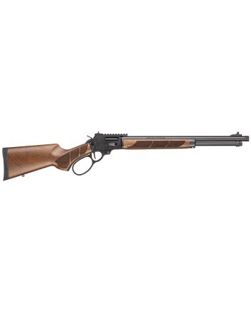 Smith &amp; Wesson 13809 185444 Rem Mag 9+1 19.25" Black Armornite Threaded Barrel, Black Armornite Picatinny Rail Stainless Steel Receiver, Fixed Walnut w/Textured Grip Panels Stock, Large Loop