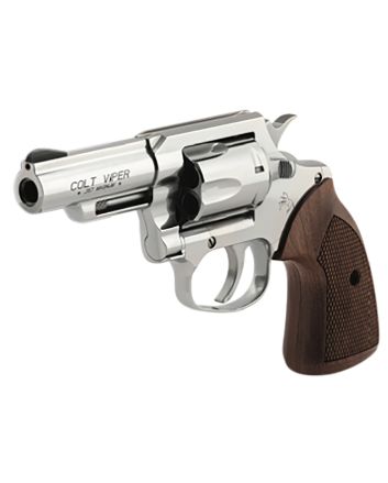 Colt Mfg VIPERSP3WRR Viper357 Mag/38 Special 6rd 3" 1/2 Lug Stainless Steel Barrel, Stainless Steel Cylinder &amp; Frame, American Walnut Grip, Exposed Hammer