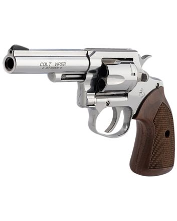 Colt Mfg VIPERSP4WRR Viper357 Mag/38 Special 6rd 4.25" 1/2 Lug Stainless Steel Barrel, Stainless Steel Cylinder &amp; Frame, American Walnut Grip, Exposed Hammer